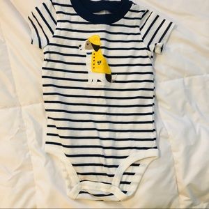 Carter’s Striped Puppy Onesie